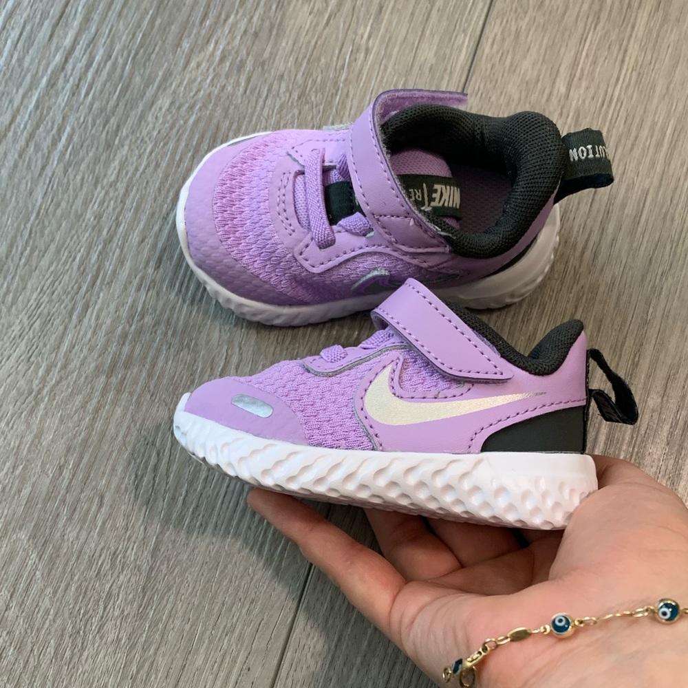Cute purple baby Nike shoes